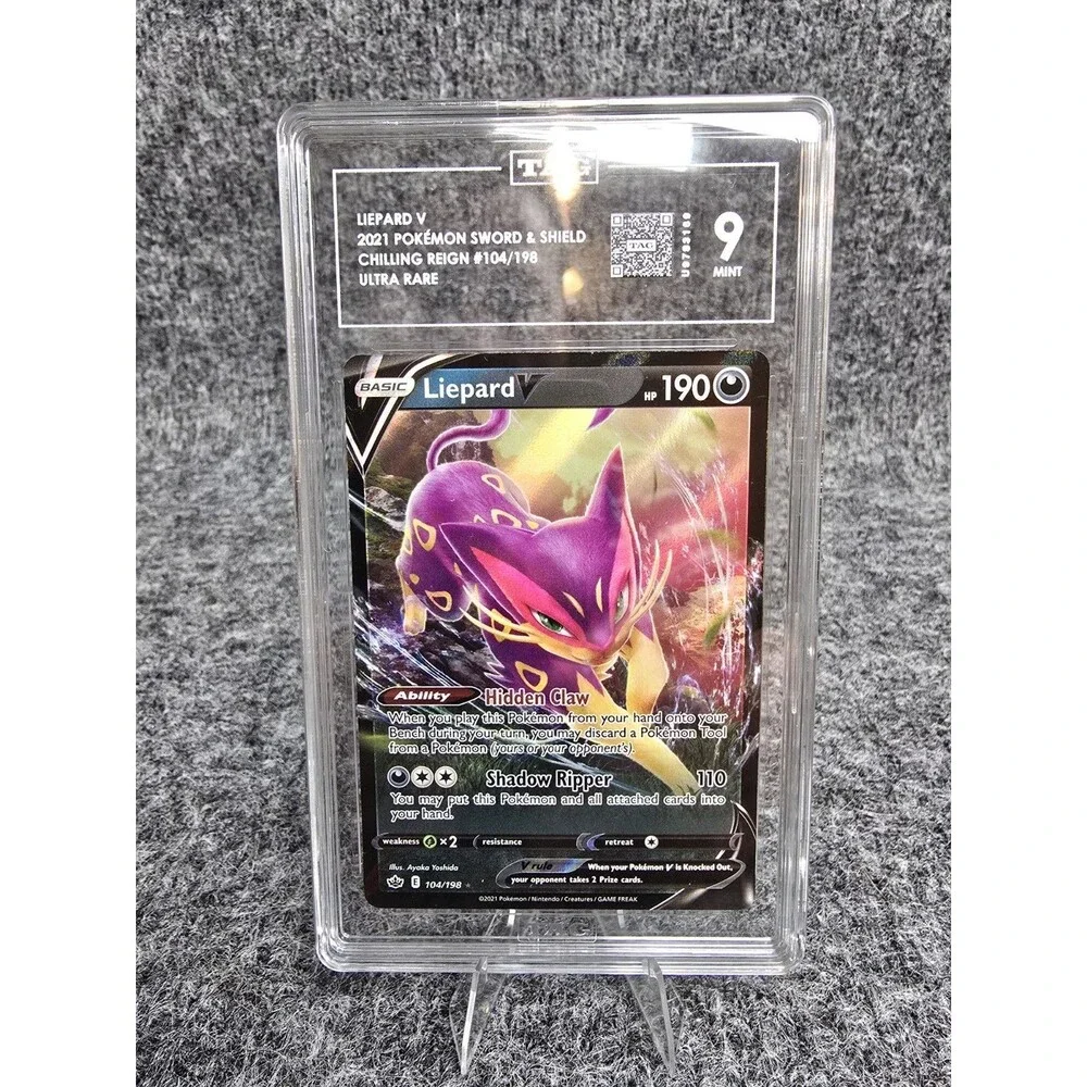 Liepard V 104/198 Swsh06: Sword & Shield Chilling Reign Holo TAG 9